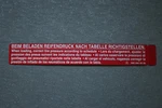 Genuine Mercedes Sticker A0005845039 W123 W124 W126 W116. Fixed Price $33.00.