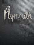 Plymouth 64 Fender Script Emblem 2417375. Fixed Price $36.36.