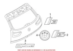 Genuine Oem Hatch Emblem For Bmw 51147306454. Fixed Price $63.18.