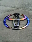 Titanium Black Chrome Toyota 16CMLOGO Emblem Badge For Grille Hilux Vigo 2005-14. Fixed Price $15.50.