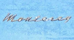 1962 Mercury Monterey Custom S-55 Conv Orig Quarter Panel Script Emblem. Fixed Price $59.00.