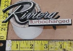 Buick Riviera Turbocharged Circa '82 Grille Emblem 25516185 / 25516186 (5571. Fixed Price $45.00.