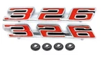 Zinc Die-cast 326 Hood Emblem Set For 1967 Pontiac Firebird Made The Usa. Fixed Price $59.98.