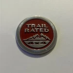 2015 - 2021 Jeep Renegade Red Trail X Fender Badge Emblem Oem 519744610. Fixed Price $39.99.