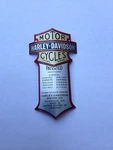 Harley New Oem Curved Metal Emblem Decal Fxsts Flsts Springer Made Usa. Fixed Price $27.99.