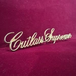 1973-77 Olds Cutlass Supreme Script Emblem Oem 410788 13895 7.75" Chrome Metal. Fixed Price $69.99.