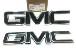 2015-2019 Gmc Canyon Front And Rear Emblem Set Black/chrome Oem 84380554. Fixed Price $59.80.