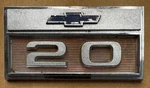 1966 Chevrolet C20 K20 3/4 Ton Chevy Truck Pickup Fender Emblem Badge. Fixed Price $26.50.