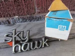 Nos Gm 1975-1980 Buick Skyhawk Chrome Script Badge Emblem W/ Box 20048860. Fixed Price $49.95.