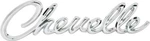 1968-69 Chevelle Header Panel Emblem With Hardware. Fixed Price $43.64.