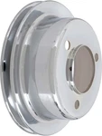 1965-67 Ford Mustang; 289; Chrome Crankshaft Pulley; 1-GROOVE; 6-3/8" Diameter. Fixed Price $39.99.