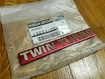 Nissan 13291-05U10 Jdm BNR32 Skyline Gt-r Genuine Twin Turbo Outlet Pipes Emblem. Fixed Price $57.46.
