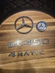 07-12 Mercedes GL450 Rear Trunk/hood Emblem Logo Nameplate Badge Set Oem. Fixed Price $46.55.
