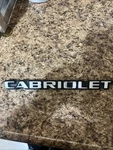 Volkswagen Vw Oem Cabriolet Rear Trunk Emblem Badge Logo Nameplate 155 853 687. Fixed Price $25.00.
