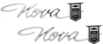 Trim Parts Nova Rear Quarter Panel Fender Emblem Set 1965 Chevy Ii Models. Fixed Price $102.98.