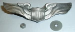 *authentic 5" Metal U.s. Air Force Pilot Wings Car Truck Vehicle Silvered Emblem. Fixed Price $50.00.
