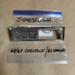 1968 Chevelle Camino 2DR 327 Lh Front Fender Emblem Light Bezel Chrome 1969?. Fixed Price $30.00.