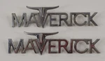 1970-1977 Ford Maverick Emblems Set Of 2 W/ All Pins Intact. Fixed Price $49.49.