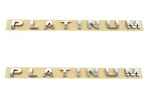 2PC Set Expedition Platinum Door Rear Emblem 3D Badge Nameplate Logo Chrome. Fixed Price $45.60.