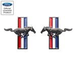 2005-2014 Ford Mustang Large Black Running Horse Tribar Fender Emblems Pair. Fixed Price $34.95.