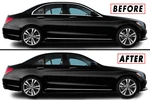 Chrome Delete Blackout Overlay For 2015-21 Mercedes Class W205 Window Trim. Fixed Price $38.20.