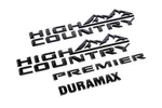 21-26 Chevrolet Tahoe & Suburban, High Country, Duramax, Premier Emblems Gm Oem. Fixed Price $210.79.