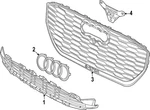 Genuine Audi Emblem 89A-853-605-2ZZ. Fixed Price $103.38.