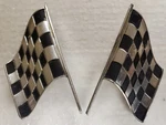 1964 Mercury Comet Cyclone Flag Emblems Matching Pair. Fixed Price $180.00.