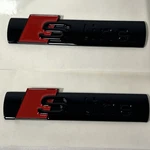 2PCS Audi S-line Adhesive Side Fender Emblem Decal Badge. Fixed Price $19.99.