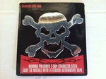 5" Bully Stainless Steel Chrome Head Skull Cross/bones Pirate Emblem/adhesive. Fixed Price $9.99.