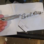 1961 Chevy Belair Emblem Script Oem 4837367. Fixed Price $26.99.