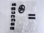 Oem Toyota 2018-2022 4RUNNER Blackout Emblem Overlay Kit PT948-89180-02 10PC. Fixed Price $75.00.