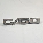 1968-1972 Chevrolet "C/50" Metal Fender Emblem As Removed 3940817 -with Pins. Fixed Price $38.99.