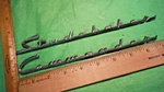 CC76 Studebaker Commander Hood Nose Emblems Vintage 1947-52 #7728-9 Starlite. Fixed Price $89.99.