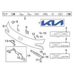 Kia 86300S9600 Rear Hatch Emblem. Fixed Price $71.48.