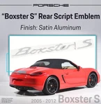 Genuine Porsche Boxster Emblem Satin Aluminum 987 2005-2012 Insigna Logo. Fixed Price $114.95.