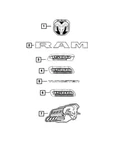 Genuine Mopar Ram 1500 Nameplate Right 68633326AA. Fixed Price $50.16.