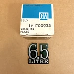 Nos 1973 1974 1975 Pontiac Grand Am Gto Trunk Emblem 6.5 Liter Litre Script Oem. Fixed Price $124.99.