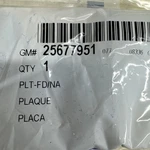 Gm 25677951 "sle Bonneville" 1998-99 Door Plates (1 Set Of 2) Black W/silver Nos. Fixed Price $40.00.