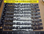 (2) Mercury Grand Marquis Circa '89 Sail Panel Roof Emblems E8MB 54291 B6 5987. Fixed Price $25.00.