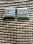 Gm Door Square Side Emblem Set Badge Decal Logo Silver Chevy Pontiac Oem Pair. Fixed Price $13.50.