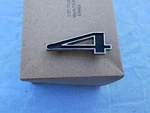Nos 1967-1972 Chevrolet Corvette Number 4 Front Hood Emblem 3900325. Fixed Price $24.99.