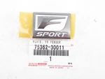 Genuine Oem Lexus 75362-30011 "f Sport" Driver Front Fender Nameplate. Fixed Price $39.28.
