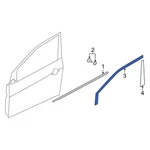 Kia FORTE5 2014-2018 86372A7000 Front Right Upper Black Out Tape. Fixed Price $24.07.