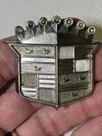 1973-74 Cadillac Oem Hood Emblem #1600858 By Vitrolux Gm. Fixed Price $19.99.
