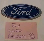 Ford Emblem Badge Logo Car Vintage Silver Blue Scratches Missing Peg Read (b). Fixed Price $24.87.