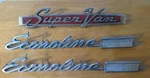 1968-1974 Ford Econoline Custom 200 Super Van 3 Piece Emblem Set C8UB-8940412-A. Fixed Price $89.95.