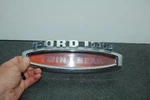 Used Genuine Ford 100 C5TB-16720-C Twin I-beam Hood Emblem Red 1965 1966 #2. Fixed Price $60.00.