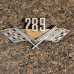 Oem 1965-1966 Ford Fairlane 289 V8 Front Fender Emblem Badge C5OB-16237-A. Fixed Price $15.98.