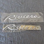 1963-1974 Buick Riviera Fender Emblem Script Trunk Lid Rear Panel 7". Fixed Price $39.00.